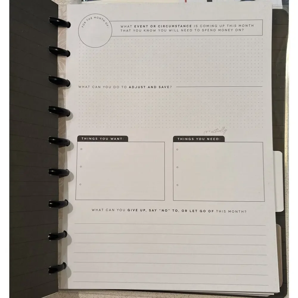 The Happy Planner Debt Payoff Budget Bundle Notebook Classic Paper Block Pad